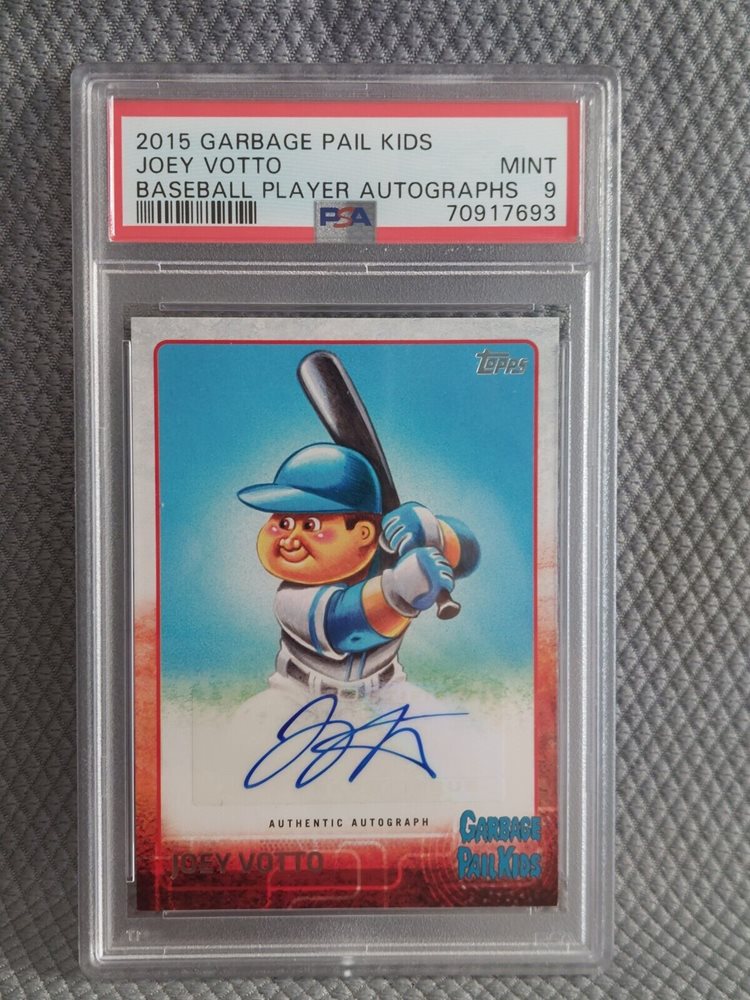 2015 Topps Garbage Pail Kids Baseball Player Autographs Joey Votto front