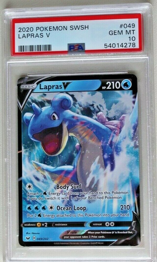 Auction Prices Realized Tcg Cards 2020 POKEMON SWORD & SHIELD Lapras V