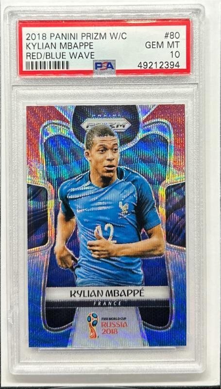 2018 PANINI PRIZM MBAPPE エムバペ RC PSA10 2018 Panini Prizm World Cup Soccer #80 Kylian Mbappe France