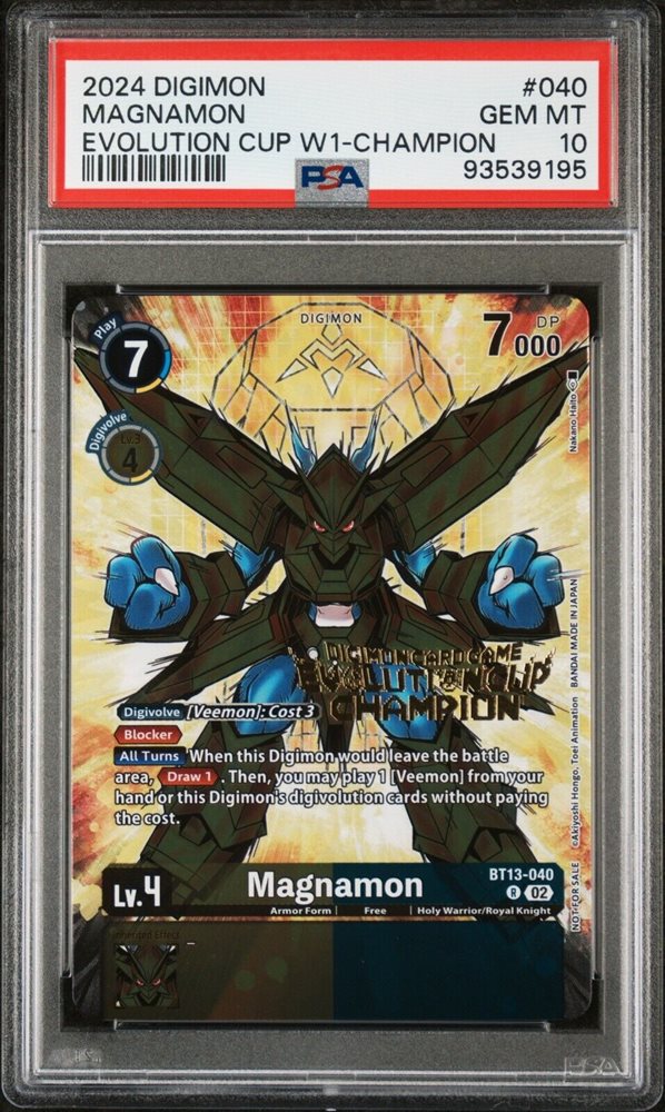 PSA10 マグナモン　エボリューションカップ　プロモ　　ST13-040 Auction Prices Realized Tcg Cards 2024 DIGIMON EVOLUTION CUP