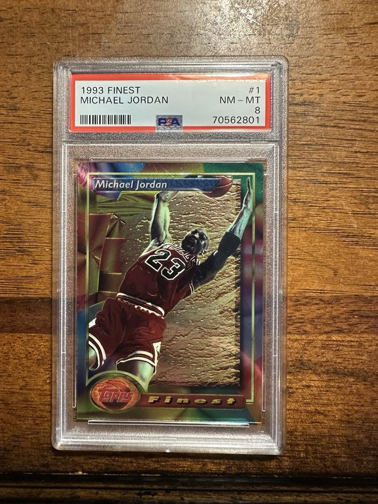マイケルジョーダン　TOPPS Finest 93-94 MICHAEL JORDAN 1993-94 Topps Finest PSA 10 #1 Chicago Bulls