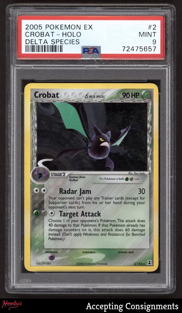 世界64枚 PSA9 クロバット デルタ crobat 2005 011 40 Auction Prices Realized Tcg Cards 2005 POKEMON EX DELTA