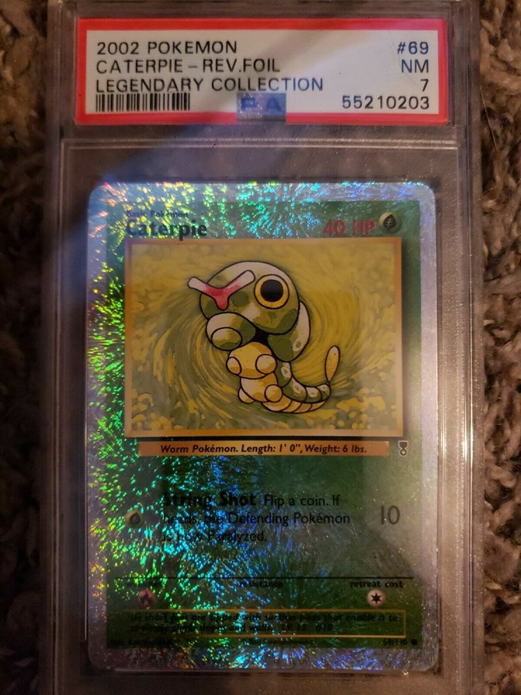 Auction Prices Realized Tcg Cards 02 Pokemon Legendary Collection Caterpie Reverse Foil