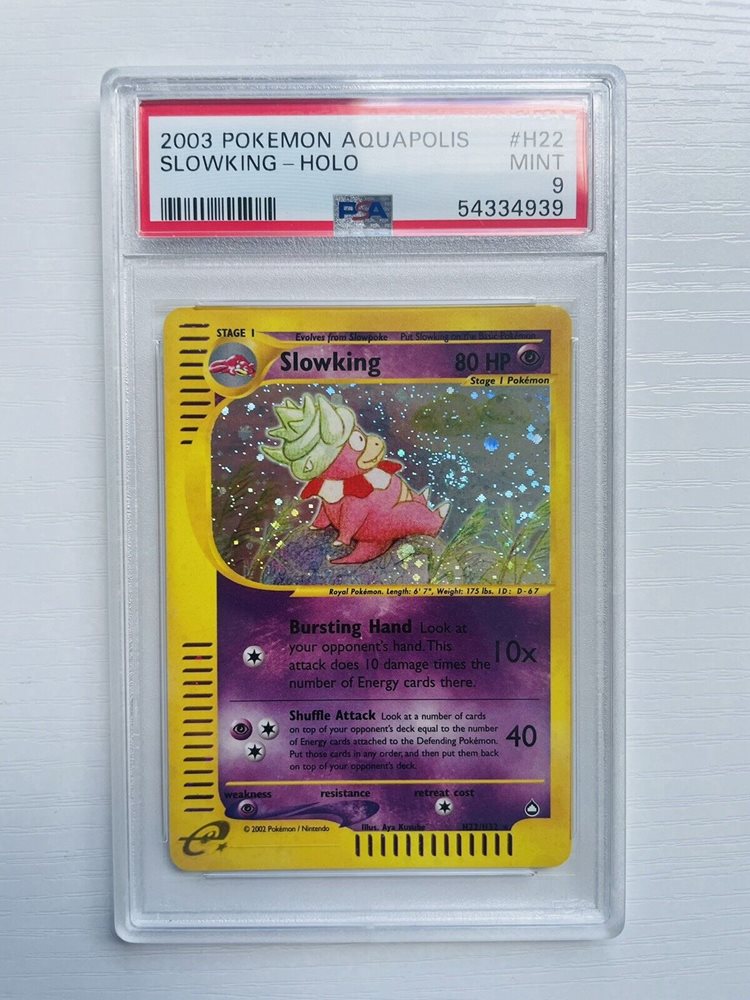 Auction Prices Realized Tcg Cards 2003 POKEMON AQUAPOLIS Slowking-Holo