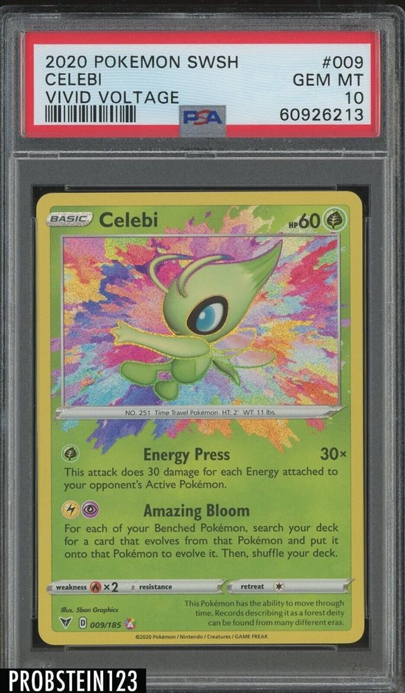 Auction Prices Realized Tcg Cards Pokemon Sword Shield Vivid Voltage Celebi