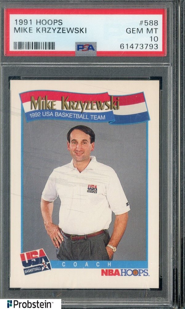 Mike Krzyzewski Coach K Auto NBA サイン カード Mike Krzyzewski Signed Autographed 3x5 Cut Legendary Coach K