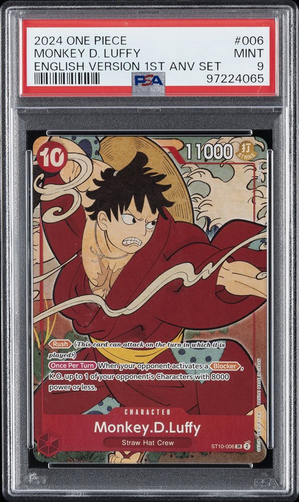 Auction Prices Realized Tcg Cards 2024 ONE PIECE ENGLISH VERSION