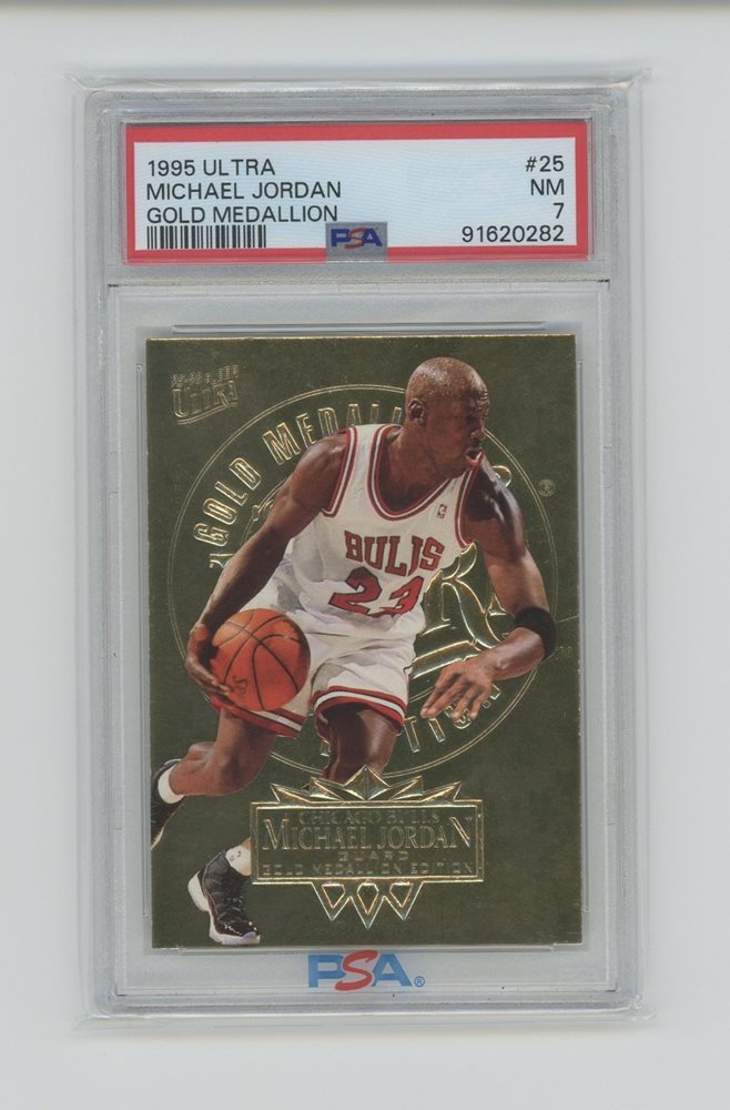 GOLD MEDALLION‼️ MICHAEL JORDAN POP. 358 1995-96 Fleer Ultra - Michael Jordan #25 Gold Medallion
