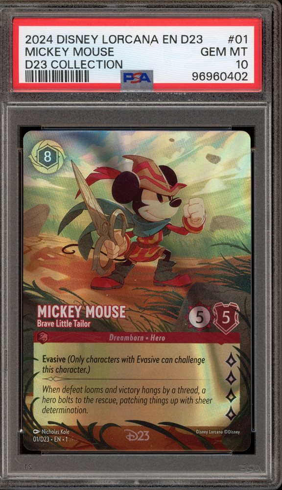 ❤超稀少❤Disney Lorcana✨ミッキー D23 PSA10✨未開封❤ ❤超稀少❤Disney Lorcana✨ミッキー D23 PSA10✨未開封❤