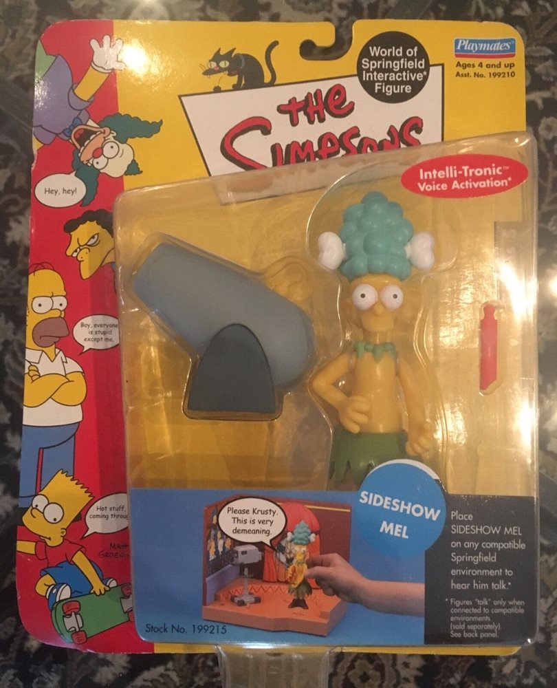The Simpsons World Of Springfield Sideshow Mel Figure NIB New Playmates
