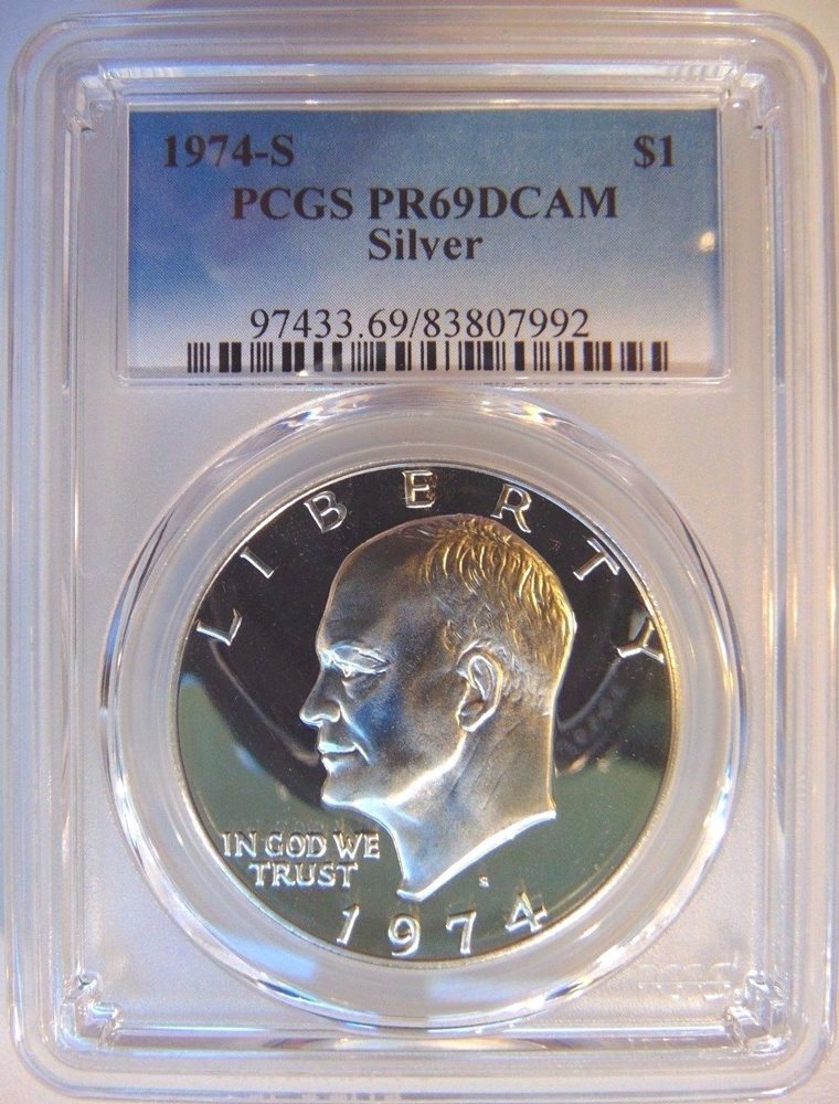 1974-S Silver Eisenhower Dollar PCGS PR69DCAM