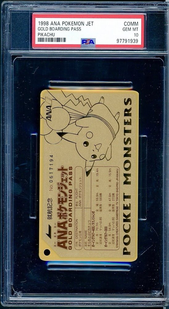 Auction Prices Realized Tickets 1998 ANA POKEMON JET-COMMEMORATIVE
