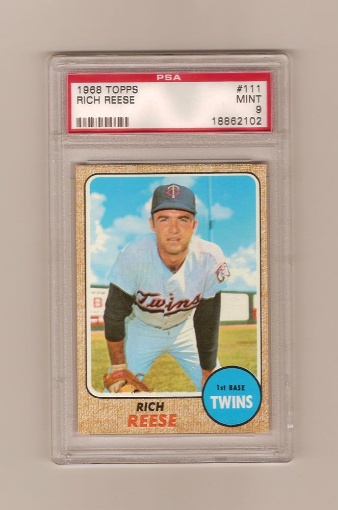 Cards Rich Rteese Auction Prices Realized Baseball Cards 1968 Topps Rich Reese