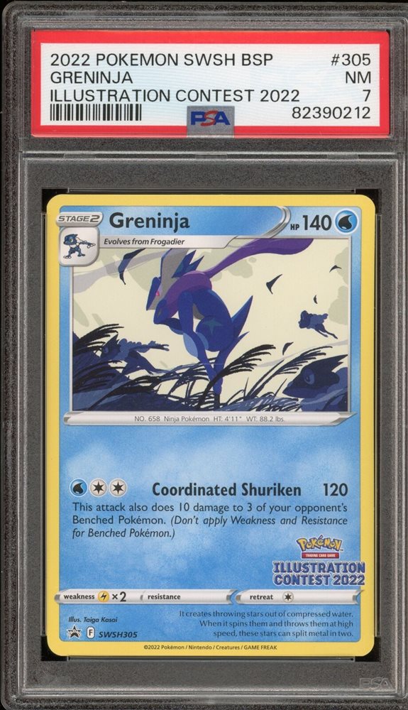 PSA10 2022 Pokémon S-P339 Greninja ゲッコウガ PSA 10 Pokemon Card Greninja 339/S-P Illustration Contest