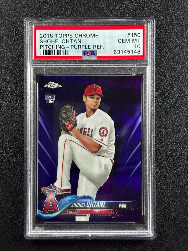 その他 2018 Topps Chrome Purple Ref Ohtani /299 Shohei Ohtani 2018 Topps Chrome #150 Purple Refractor /299