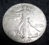A 1940 S Walking Liberty Half Dollar 90/% SILVER US Mint /"Average Circulation/"