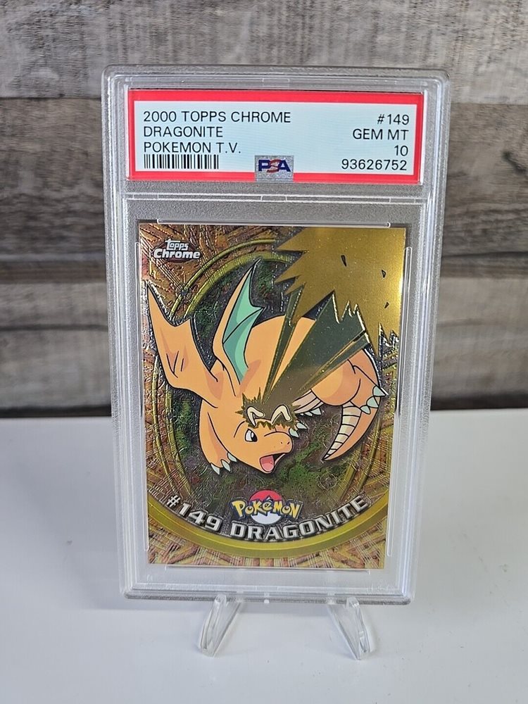2000 Topps Chrome #149 カイリュー　Dragonite 2000 Topps Chrome Pokemon T.v. 149 Dragonite PSA 9 | GameStop