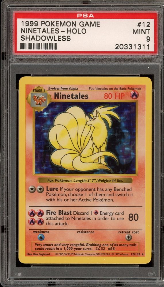 Auction Prices Realized Tcg Cards 1999 POKEMON GAME