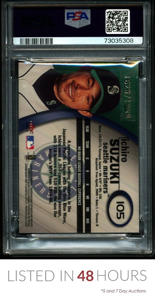 Auction Prices Realized Baseball Cards 2001 FLEER E-X Ichiro