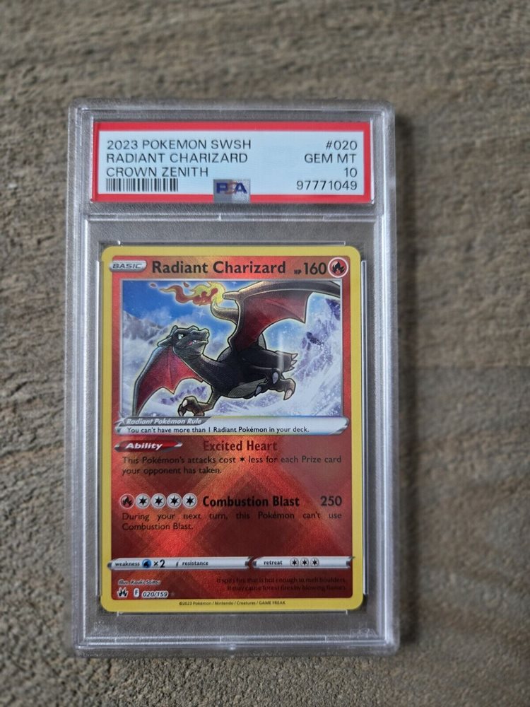 pokemon tcg crown zenith 020 159 radiant charizard card Amazon.com: Pokemon - Radiant Charizard 020/159 - Crown Zenith