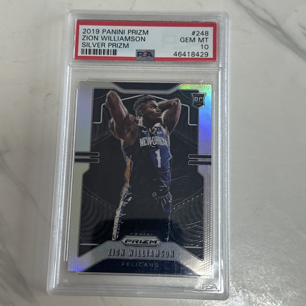 【PSA10】Zion Williamson RC Silver 2019-20 Panini Prizm ZION WILLIAMSON Silver Prizm RC Rookie PSA 10