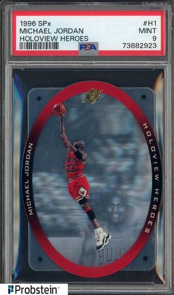 その他 MICHAEL JORDAN 1996 SPX HOLOVIEW HEROES 1996 Upper Deck SPX Die-Cut Holoview Heroes Michael Jordan