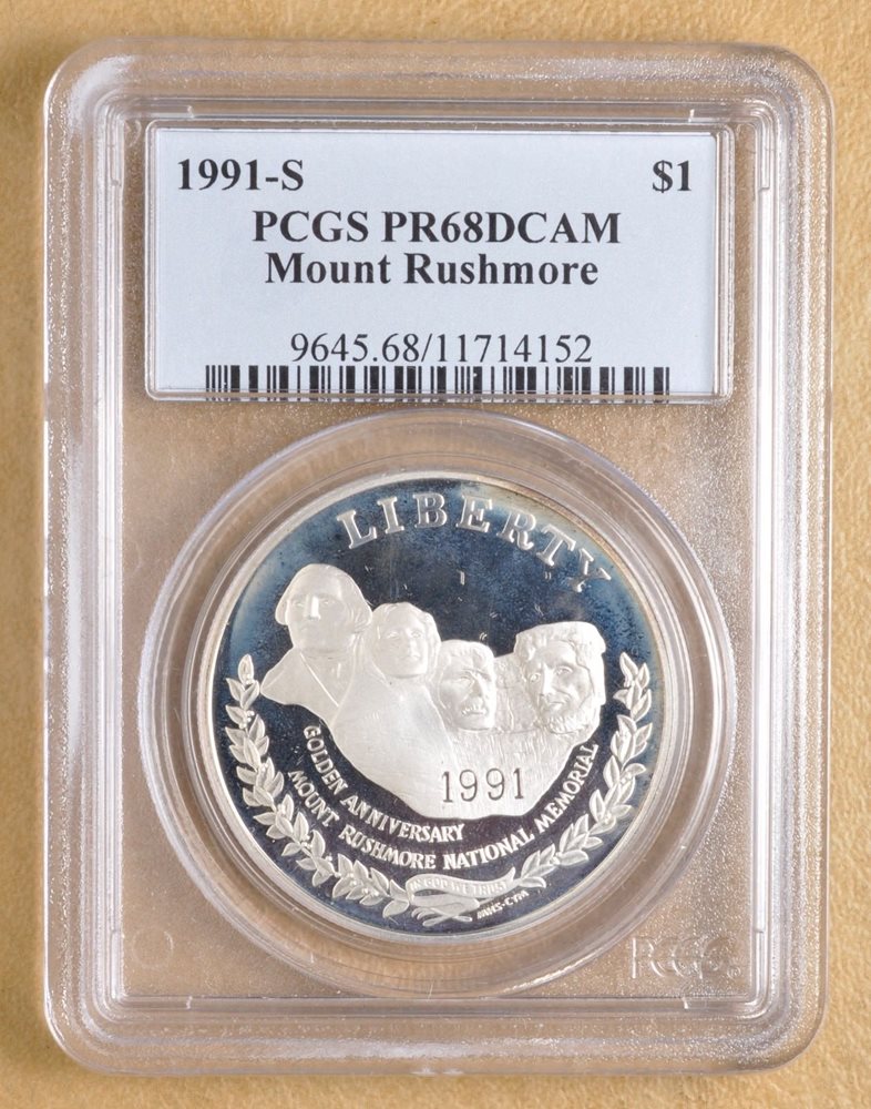 1991-S PCGS PR69DCAM Mount Rushmore Commemorative Half Dollar PR-69 DCAM