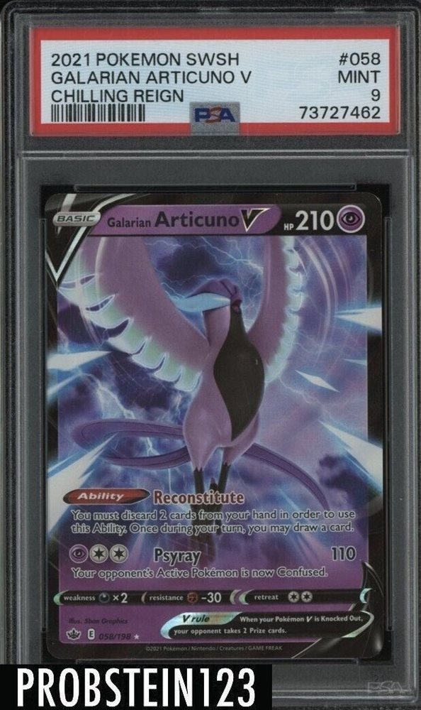 articuno v pokemon card Galarian Articuno V - VMAX Climax [SECRET RARE]