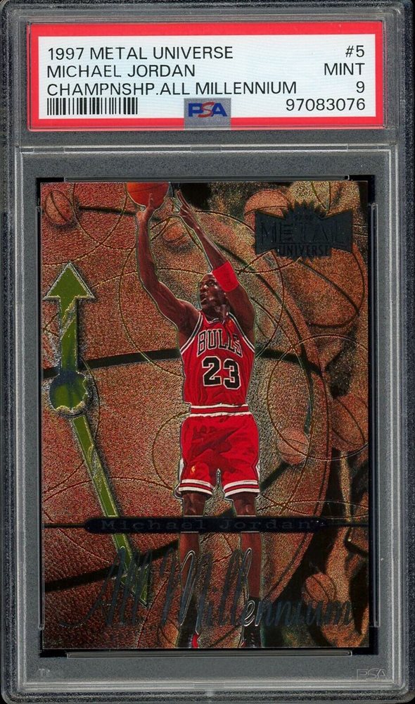 人気1997-98 l Universe PSA 8マイケル・ジョーダン Auction Prices Realized Basketball Cards 1997 METAL UNIVERSE