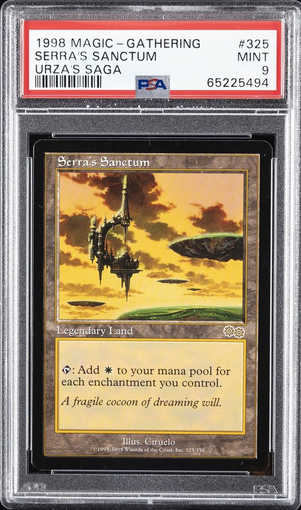 Serra's Sanctum (USG：英) Serra's Sanctum Foil from Urza's Saga (USG) MTG Proxy