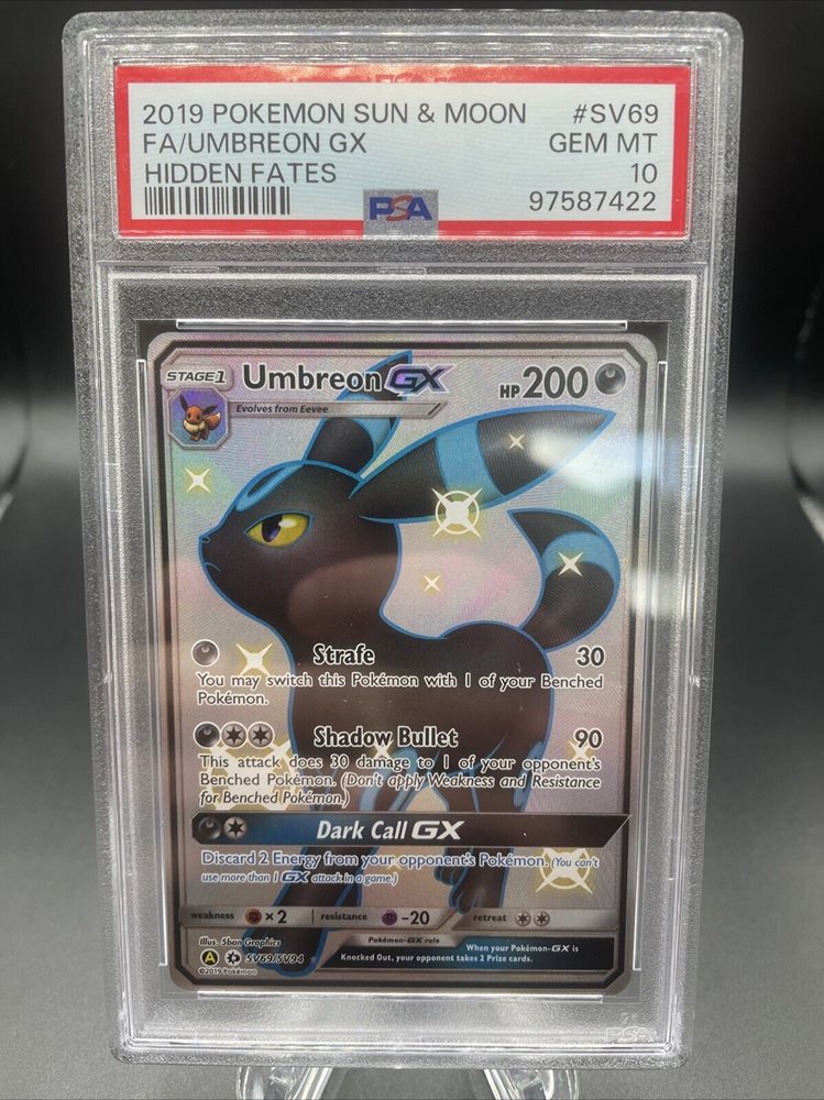 pokemon card umbreon gx eBay Auction Item 267048288364 TCG Cards 2019 Sun & Moon Hidden Fates A single individual card from the Pokemon trading and collectible card game (TCG/CCG) Is this Umbreon GX 80/149