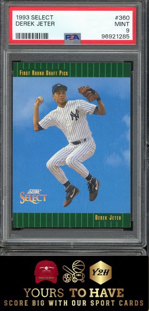 ジーター1993Fleer Rookie autocardです。 1993 Upper deck Derek Jeter SIGNED ROOKIE CARD sgc A