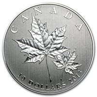 Canada 2012 Maple Leaf Forever Silver 1//2 OZ .999