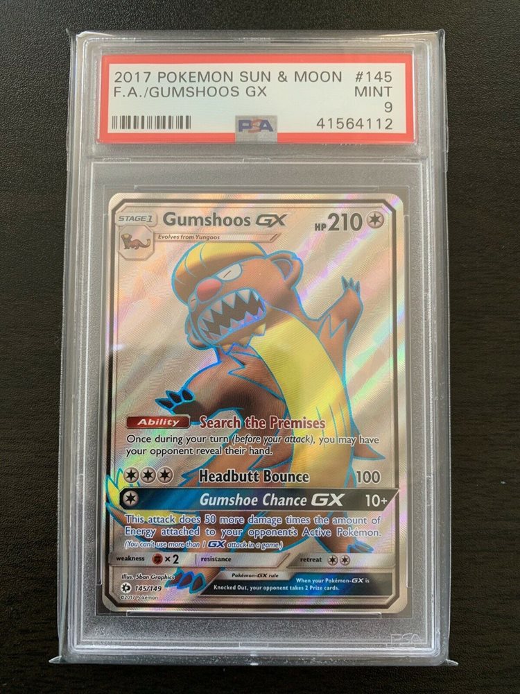 pokemon gumshoos card Gumshoos GX 157/149 Hyper Rare Sun & Moon Pokemon Card Near Mint