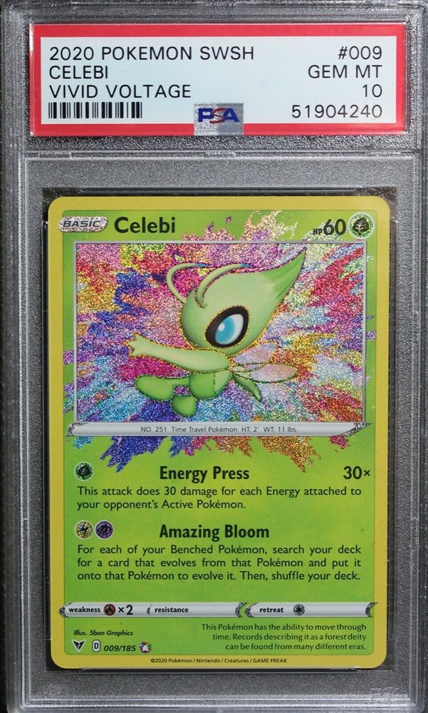 Auction Prices Realized Tcg Cards Pokemon Sword Shield Vivid Voltage Celebi