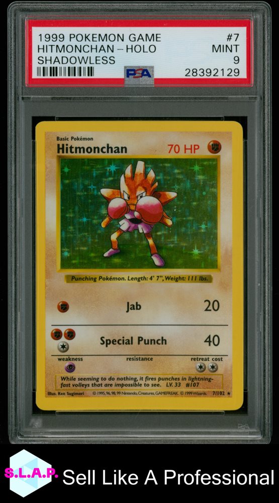 Auction Prices Realized Tcg Cards 1999 POKEMON GAME Hitmonchan-Holo