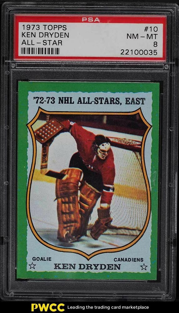 1973-74 TOPPS NHL HOCKEY #10 KEN DRYDEN HOF KSA 8.5 NM-MINT +