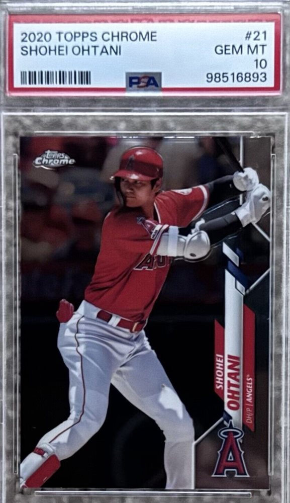 大谷翔平 2020 TOPPS CHROME PSA 10 2020 Topps Chrome 21 Shohei Ohtani Refractor PSA 10 Gem Mint