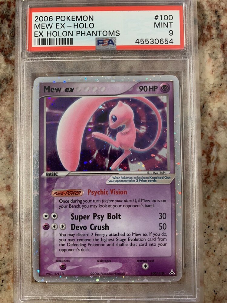 Auction Prices Realized Tcg Cards 06 Pokemon Ex Holon Phantoms Mew Ex Holo
