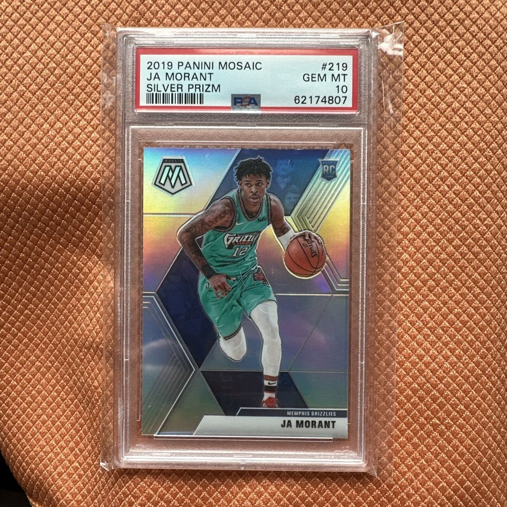 PSA10 2019プリズム ジャモラント ラックオブザロッタリー シルバー JA MORANT RC PSA10 PRIZM ジャ・モラント（2019 20 Panini