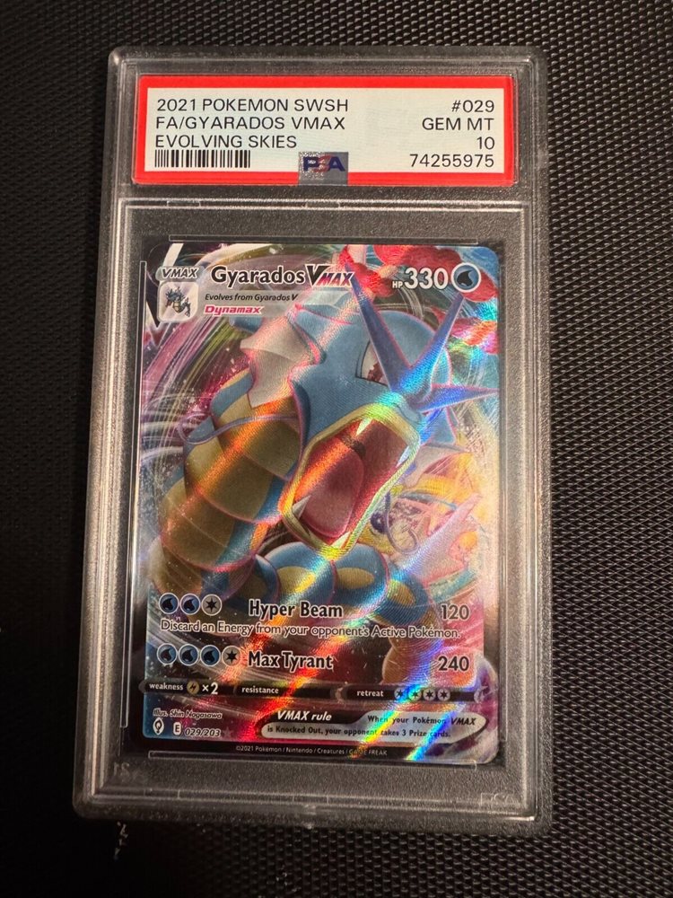 世界308枚 PSA10 ギャラドスVMAX gyarados 2021 60 2021 Pokemon Sword & Shield Gyarados Vmax 029/203 Evolving