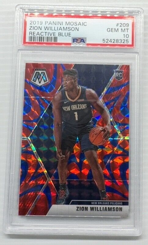 その他 2019 Mosaic Zion Williamson RC PSA10 2019 Panini Mosaic ZION WILLIAMSON Gold Wave RC #209 PSA 10