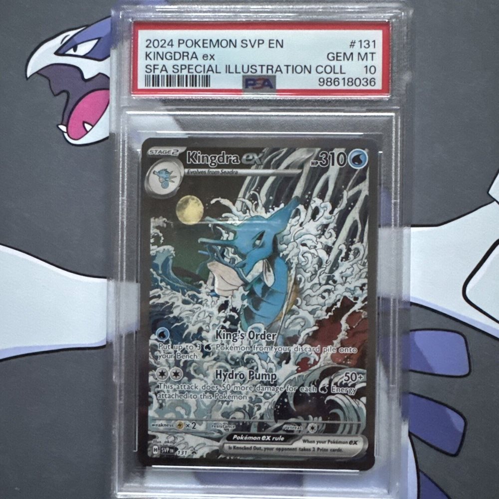 Pokemon Kingdra EX #131 Greninja EX #132 Sequential PSA 10