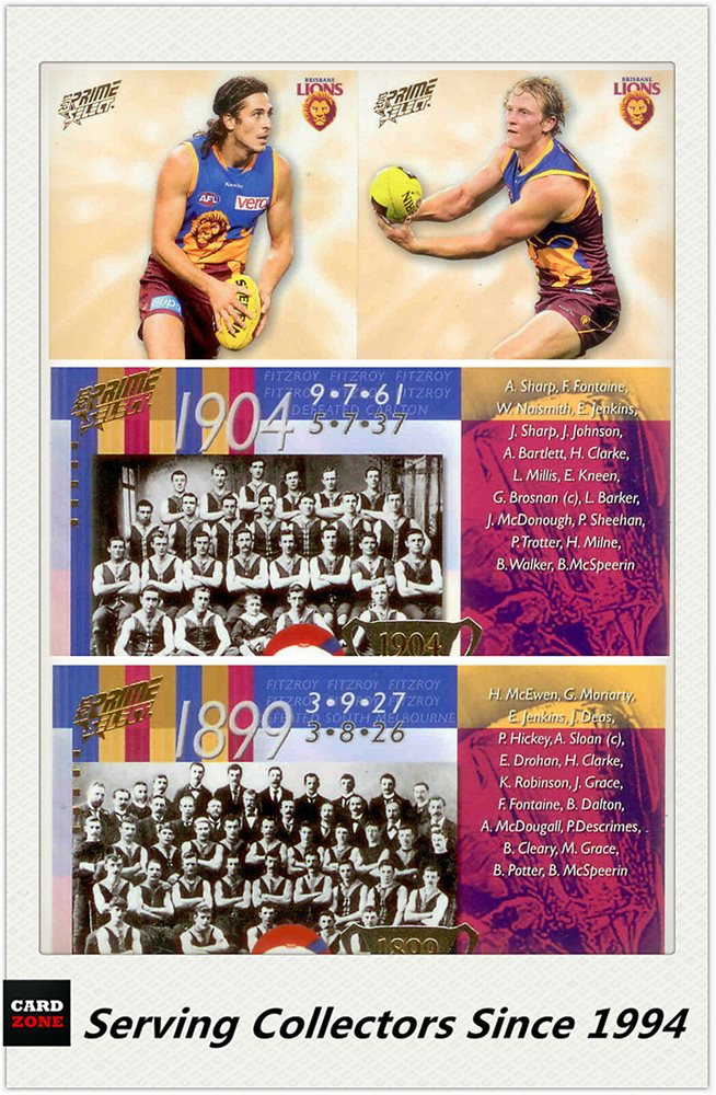 AFL Trading Card PARTIAL MASTER Team Card CollectionBR