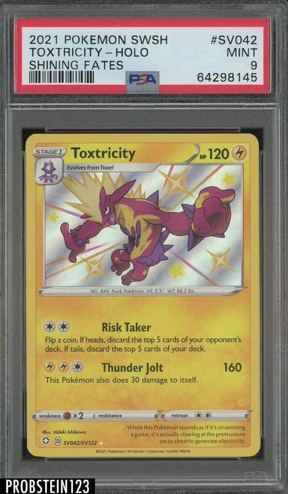 toxtricity pokemon card value Toxtricity VMAX 071/192 Rebel Clash Full Art Ultra Holo Rare Pokemon C main image 1