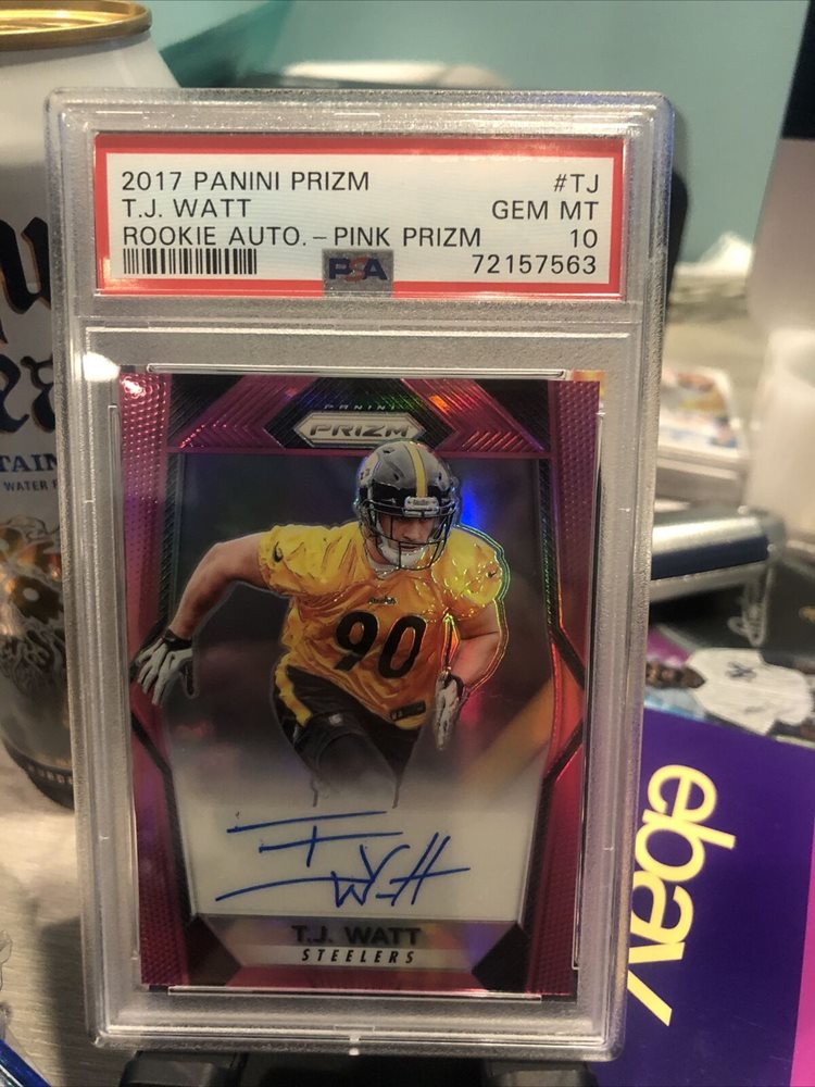 T.J. Watt Signed 2017 Panini Prizm Rookie Card - CharityStars