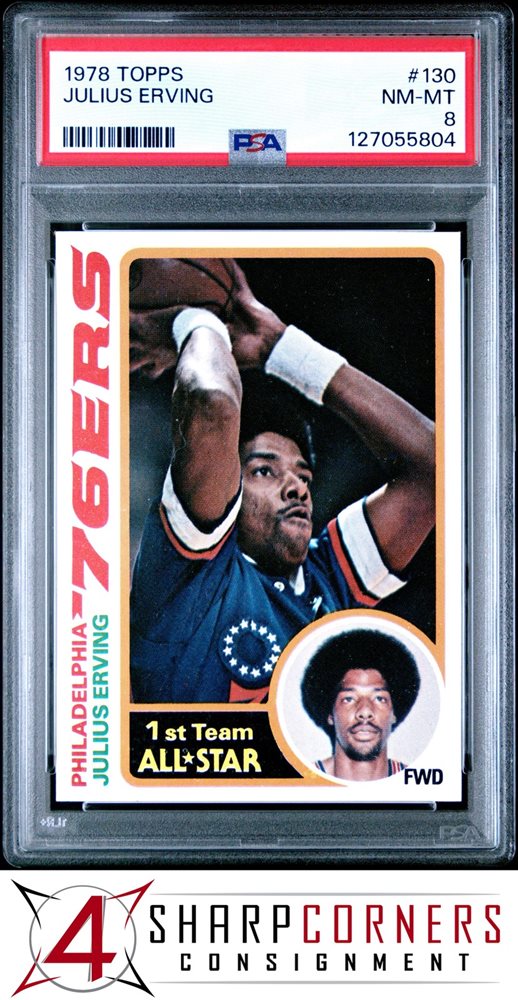 1978 Topps Julius Erving #130 Nm-Mt 8 back