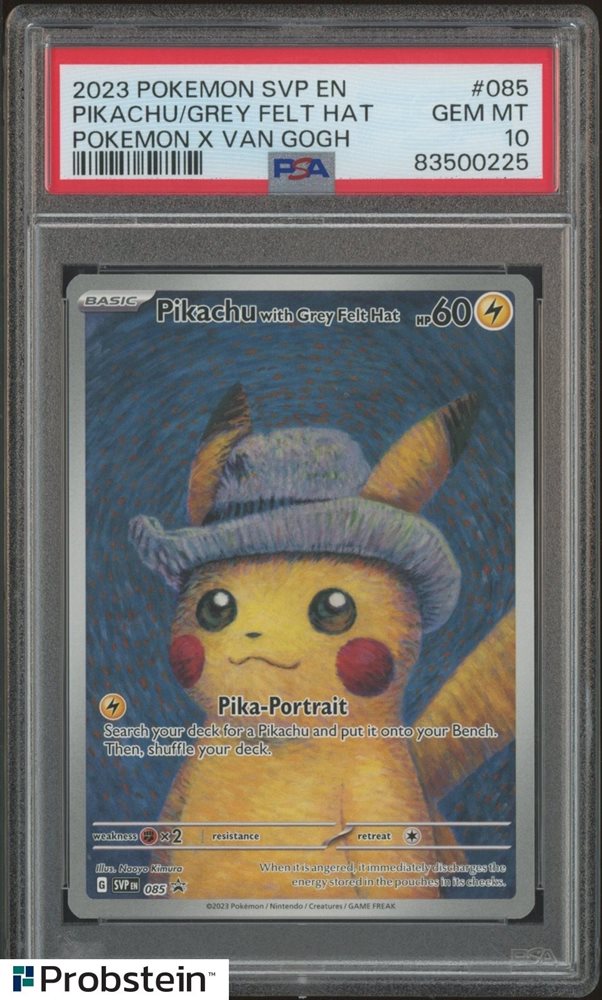 ゴッホピカチュウ　Pikachu with Grey Felt Hat Pokémon × Van Gogh Museum: Pikachu with Grey Felt Hat Promo