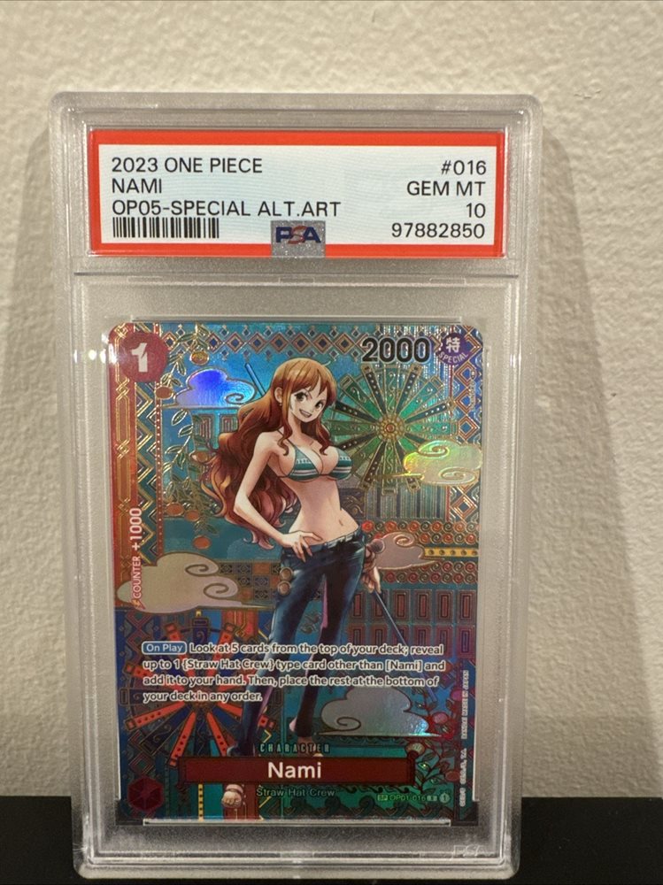 ワンピース カードゲーム 2023 ONE PIECE OP05 JP NAMI #016 PSA10 PSA10 Nami 2023 One Piece Card #016 OP05 Special Art
