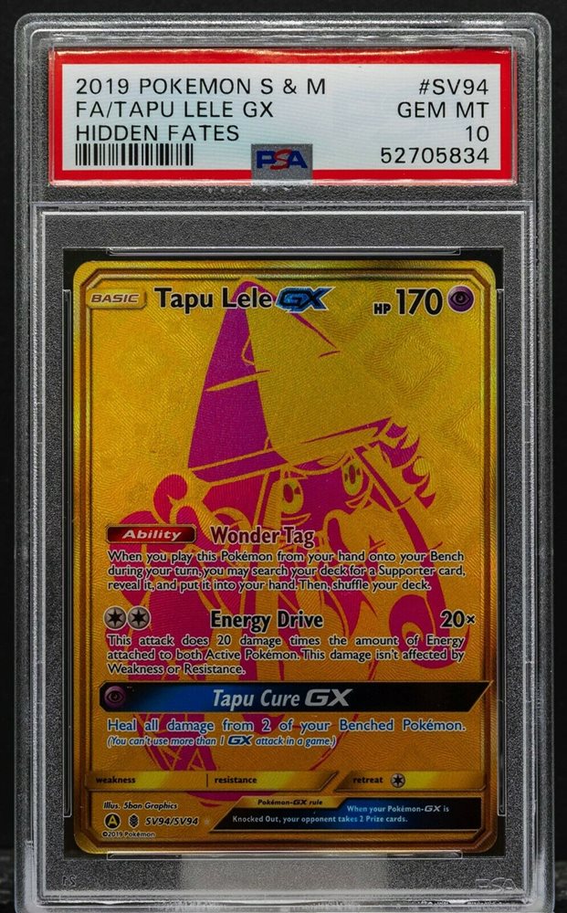 tapu lele gx pokemon card value PSA 10 GEM MT Tapu Lele GX main image 0